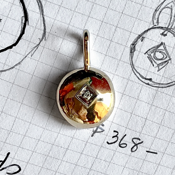 masonic emblem pendant made from old pieces